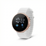 LED Digital Watch with Wavy Silicone Strap - Image 4