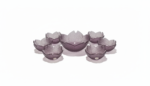 Lilac Glass Bowls 7-Piece Serving Set - Image 3