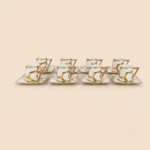 Momaz 12-Piece Modern Coffee Cup & Saucer Set