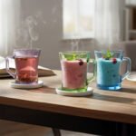 Excel Mug 4-Piece Colorful Glass Set 200 ml - Image 3