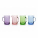 Excel Mug 4-Piece Colorful Glass Set 200 ml