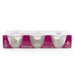 Eldorado Clear Glass Coffee Cup Set (6 Pcs) -56 ml - Image 2
