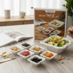 Momaz New Bone China Square Bowl 7-Piece Set - Image 2