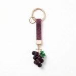 Crystal Grape Rhinestone Bag Charm Keychain - Image 4