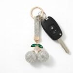 Crystal Cherry Bag Charm Keychain - Image 8