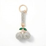 Crystal Cherry Bag Charm Keychain - Image 7