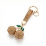 Crystal Cherry Bag Charm Keychain