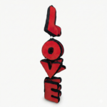 Vertical Hanging Plush LOVE Letters Set 100 cm