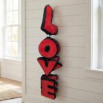 Vertical Hanging Plush LOVE Letters Set 100 cm - Image 2