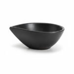 Deva Black Matte Teardrop Sauce Bowl