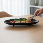 Deva Black Matte Irregular Serving Plate /13-26 cm - Image 2