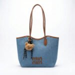 Canvas Tote Bag with Bear Charm - Image 9