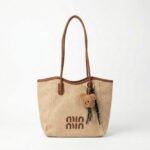 Canvas Tote Bag with Bear Charm - Image 4