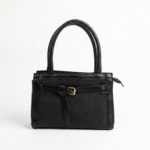 Pleated Panel Handbag with Belt Detail - Image 2