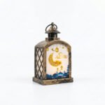 Vintage Black LED Ramadan Lantern (Tea & Dates) - Image 9
