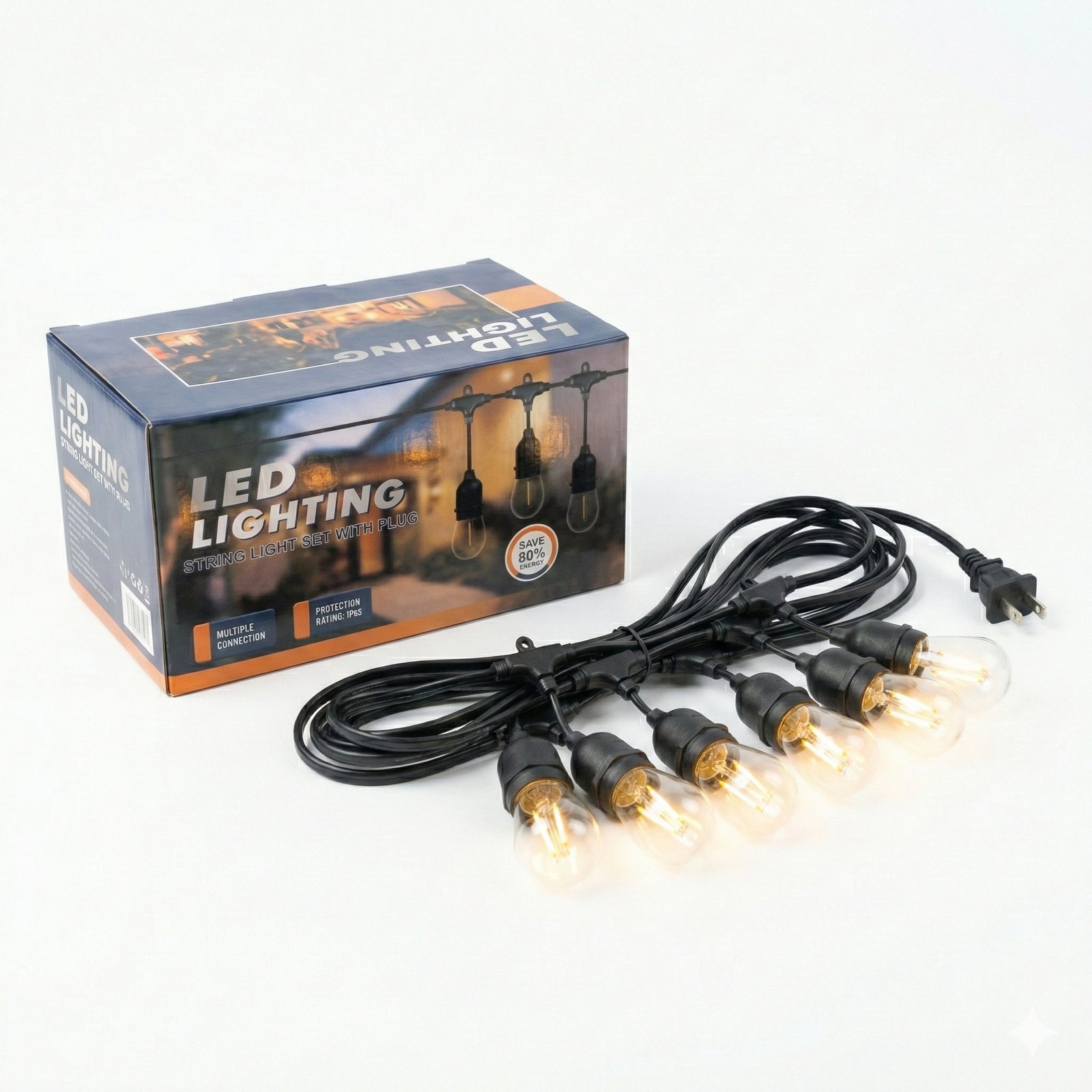 k20000 Outdoor LED String Lights S14 Commercial Grade Waterproof IP65 ,*10 led - Image 1