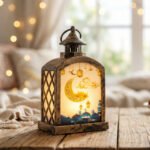 Vintage Black LED Ramadan Lantern (Tea & Dates) - Image 8