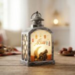 Vintage Black LED Ramadan Lantern (Tea & Dates) - Image 2