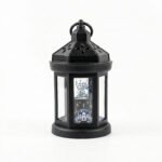 LED Ramadan Lantern with Dome Top & "Mubarak" Calligraphy - Image 4