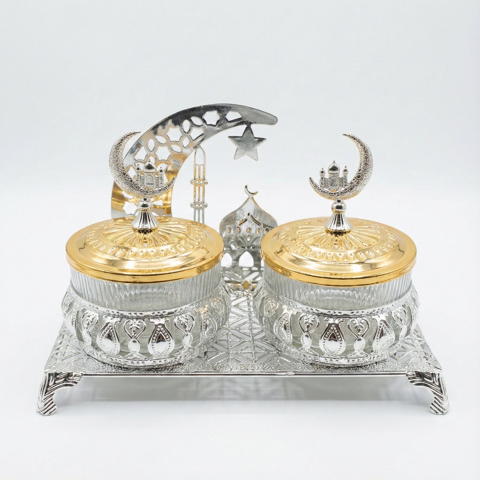 n11 Ramadan Crescent & Star Decorative Dates Serving Set - Image 1