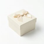 Small Ivory Gift Box with Satin Bow - Image 6