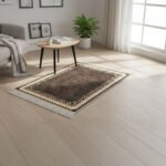 Southwestern Geometric Border Brown Area Rug - Image 2