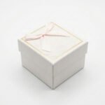 Luxury Embossed Floral Jewelry Gift Box with Satin Ribbon - Image 3