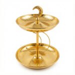 Two-Tier Black Crescent Moon Dessert Stand - Image 4