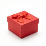 Small Ivory Gift Box with Satin Bow - Image 8