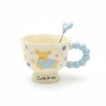Cute Puppy Ceramic Mug with Bubble Handle