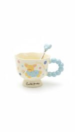 Cute Puppy Ceramic Mug with Bubble Handle