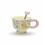 Cute Puppy Ceramic Mug with Bubble Handle - Image 2
