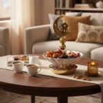 Gold Crescent Mosque Decorative Serving Dish - Image 2