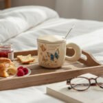 Butterfly "Love Yourself" Ceramic Mug with Lid and Spoon - Image 2