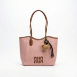 Canvas Tote Bag with Bear Charm - Image 12