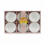Momaz 6-Piece White Shell Shaped Sauce Dish Set - Image 2