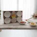 Momaz 6-Piece White Shell Shaped Sauce Dish Set - Image 3