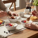 Momaz 6-Piece White Porcelain Round Sauce & Nut Bowl Set - Image 3