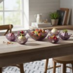 Lilac Glass Bowls 7-Piece Serving Set - Image 8