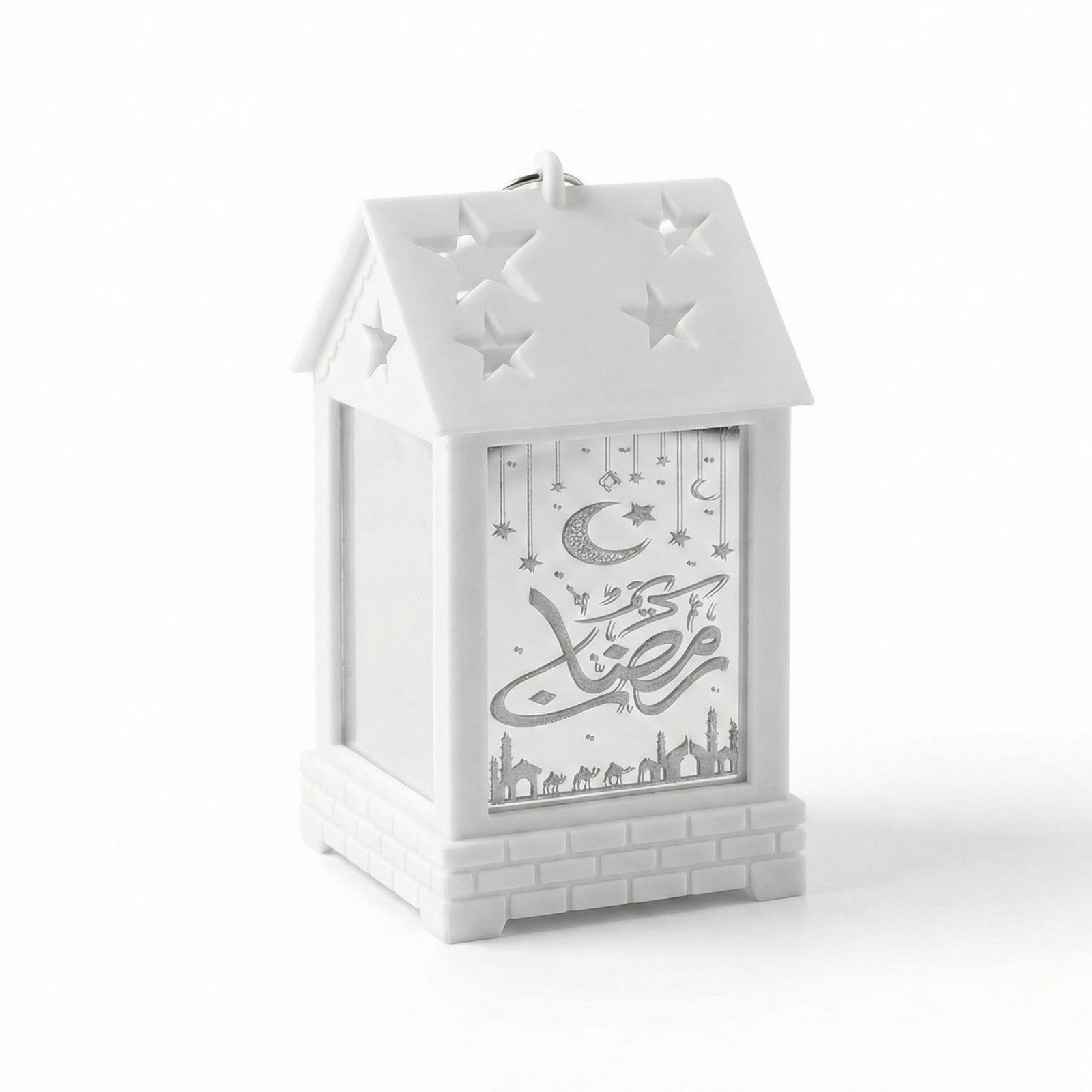 ramadan 1--- Ramadan house LED Mosque Silhouette Lantern - Image 1