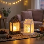 Ramadan house LED Mosque Silhouette Lantern - Image 3
