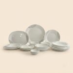 GeBe 26-Piece High Quality White Glass Dinner Set 'offer ramadn'