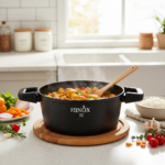Hinox Black Granite Non-stick Cooking Pot - Image 2