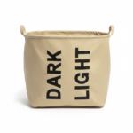 2-Section Foldable Fabric Laundry Hamper