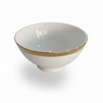 Deva Royal Porcelain Gold Rim Bowl 5 inch'