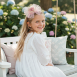 Rose Tulle Hairband for Girls - Image 4