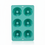 6-Cavity Flower Silicone Mini Bundt Cake Mold