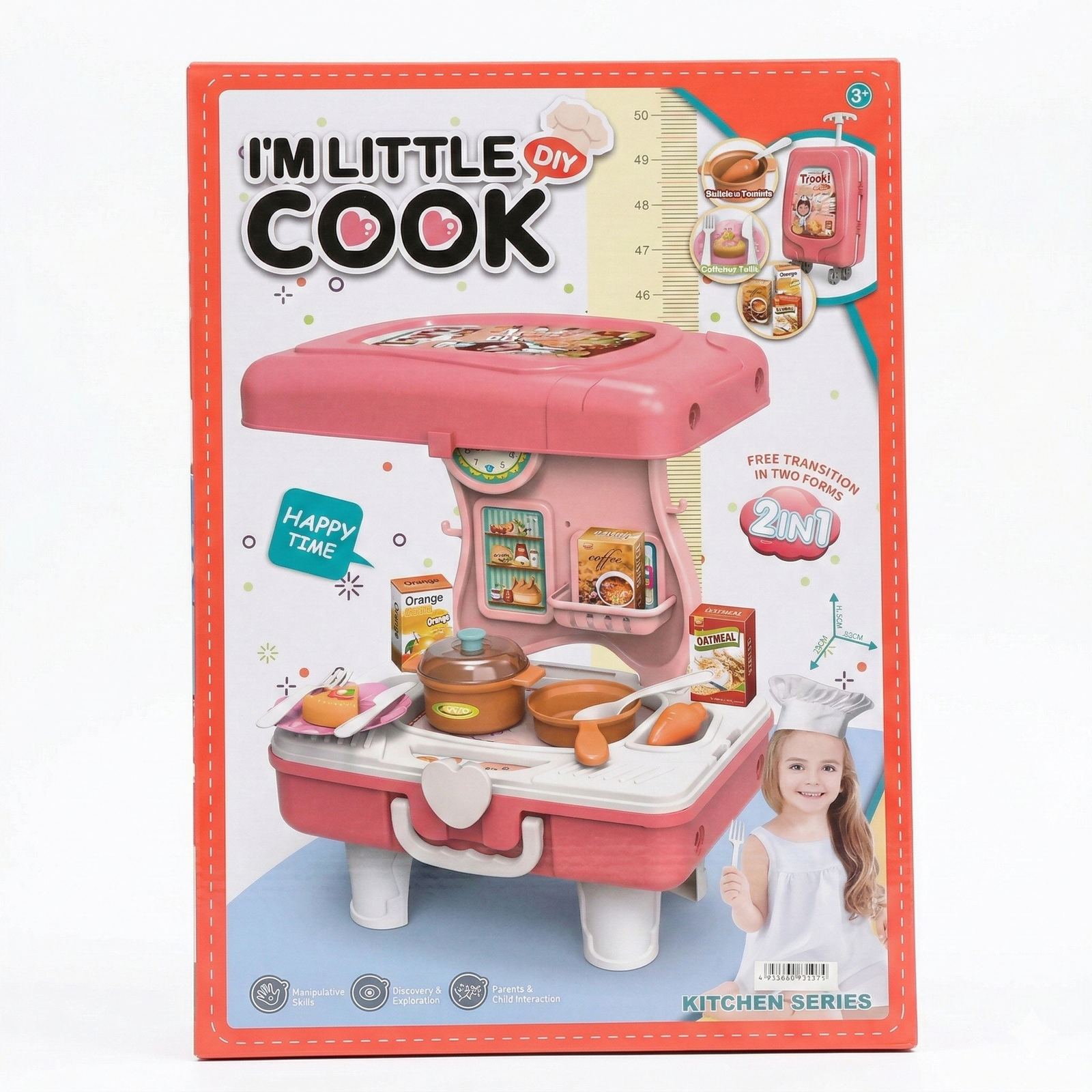 Gemini_Generated_Image_hezfchhezfchhezf I'm Little Cook 2-in-1 Kitchen Series Suitcase - Image 1