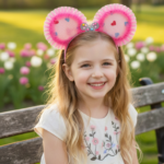 Disney Minnie Mouse Tulle Ears Headband with Jeweled Butterfly - Image 3