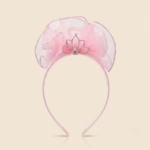 Kids Flower Girl Tiara Crown Tulle Headband